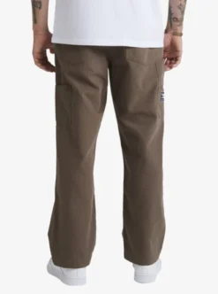 Quiksilver Mens Saturn Canvas Workwear Pants -Sunny Fit Wear uqynp03013 quiksilverw kqd0 bck1