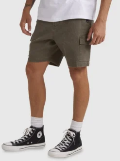 Quiksilver Mens Crowded Cargo Shorts 21 Quiksilver Mens Crowded Cargo Shorts -Sunny Fit Wear uqyws03043 quiksilverw kqy0 sd1