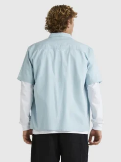 Quiksilver Mens Legacy Short Sleeve Shirt -Sunny Fit Wear uqywt03091 quiksilverw bfj0 bck1