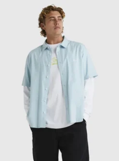 Quiksilver Mens Legacy Short Sleeve Shirt -Sunny Fit Wear uqywt03091 quiksilverw bfj0 frt1