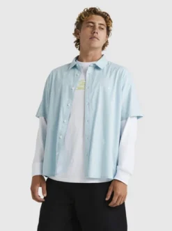 Quiksilver Mens Legacy Short Sleeve Shirt -Sunny Fit Wear uqywt03091 quiksilverw bfj0 sd1