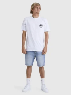 Quiksilver Mens Circled Script T-Shirt -Sunny Fit Wear uqyzt05010 quiksilverw wbb0 frt9