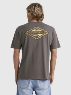 Quiksilver Mens Flaming Diamond T-Shirt -Sunny Fit Wear uqyzt05019 quiksilverw kqy0 bck1