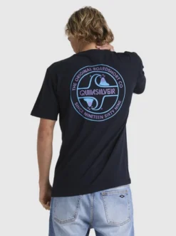 Quiksilver Mens Circle Back T-Shirt -Sunny Fit Wear uqyzt05020 quiksilverw kvj0 bck1