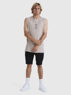 Quiksilver Mens Quik Ways Muscle T-Shirt -Sunny Fit Wear uqyzt05026 quiksilverw tjl0 frt9