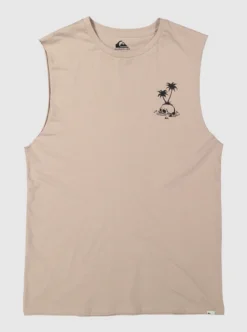 Quiksilver Mens Skull Palm Muscle T-Shirt