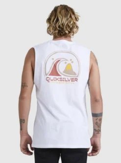Quiksilver Mens Clean Circle Muscle T-Shirt -Sunny Fit Wear uqyzt05030 quiksilverw wbb0 bck1