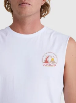 Quiksilver Mens Clean Circle Muscle T-Shirt -Sunny Fit Wear uqyzt05030 quiksilverw wbb0 dtl1