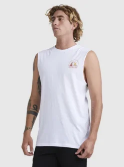 Quiksilver Mens Clean Circle Muscle T-Shirt -Sunny Fit Wear uqyzt05030 quiksilverw wbb0 sd1