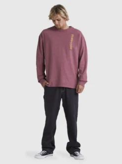 Quiksilver Mens Trident Long Sleeve T-Shirt -Sunny Fit Wear uqyzt05039 quiksilverw ppl0 frt9