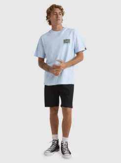 Quiksilver Mens Back Flash Oversized T-shirt -Sunny Fit Wear uqyzt05075 quiksilverw bft0 frt9