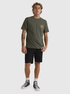Quiksilver Mens Solo Arbol T-Shirt -Sunny Fit Wear uqyzt05080 quiksilverw gza0 frt9