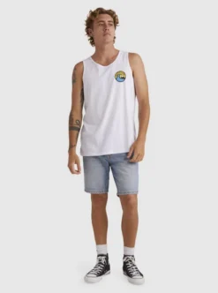 Quiksilver Mens Feeling The Vibe Muscle Vest Top -Sunny Fit Wear uqyzt05092 quiksilverw wbb0 frt9