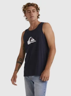 Quiksilver Mens Comp Logo Muscle Vest Top -Sunny Fit Wear uqyzt05093 quiksilverw byj0 sd1
