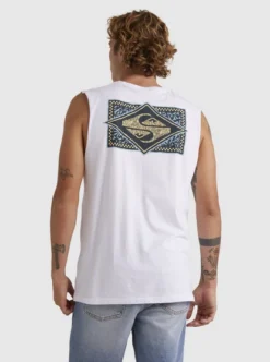 Quiksilver Mens Back Flash Sleeveless Muscle T-Shirt -Sunny Fit Wear uqyzt05096 quiksilverw wbb0 bck1
