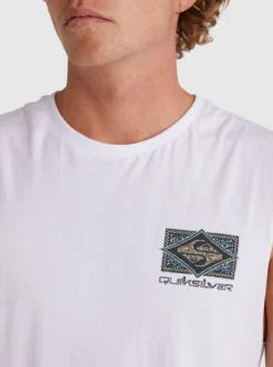 Quiksilver Mens Back Flash Sleeveless Muscle T-Shirt -Sunny Fit Wear uqyzt05096 quiksilverw wbb0 dtl1
