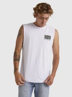 Quiksilver Mens Back Flash Sleeveless Muscle T-Shirt -Sunny Fit Wear uqyzt05096 quiksilverw wbb0 frt1