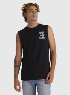 Quiksilver Mens Global Force Sleeveless Muscle T-Shirt -Sunny Fit Wear uqyzt05097 quiksilverw kvj0 frt1