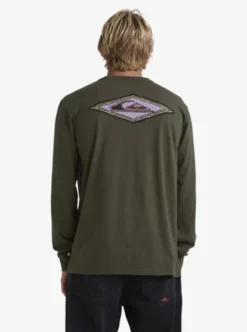 Quiksilver Mens Diamond Long Sleeve T-Shirt -Sunny Fit Wear uqyzt05176 quiksilverw cre0 bck1