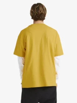 Quiksilver Mens Saturn Oversized T-Shirt -Sunny Fit Wear uqyzt05298 quiksilverw ymj0 bck1